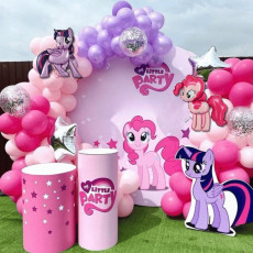 Набор 100 шариков для арки фотозоны Магия дружбы пони My Little Pony Фиолетовый и фуксия